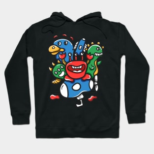 Monster Character Doodle Art Hoodie